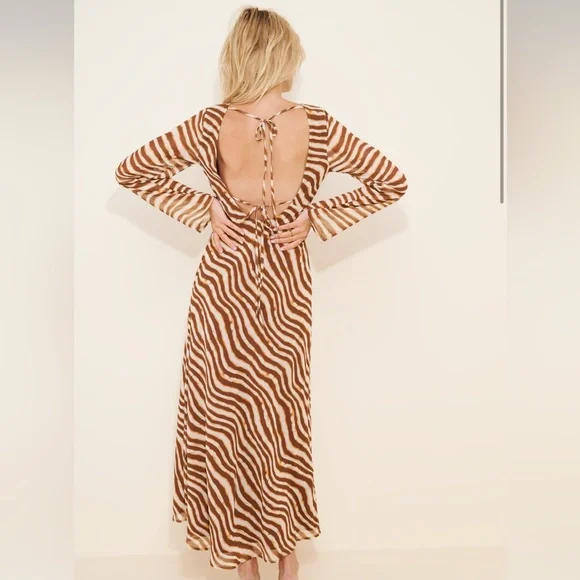 Valentina Long Sleeve Maxi Dress - Like new, only worn once - Picture 4 of 6